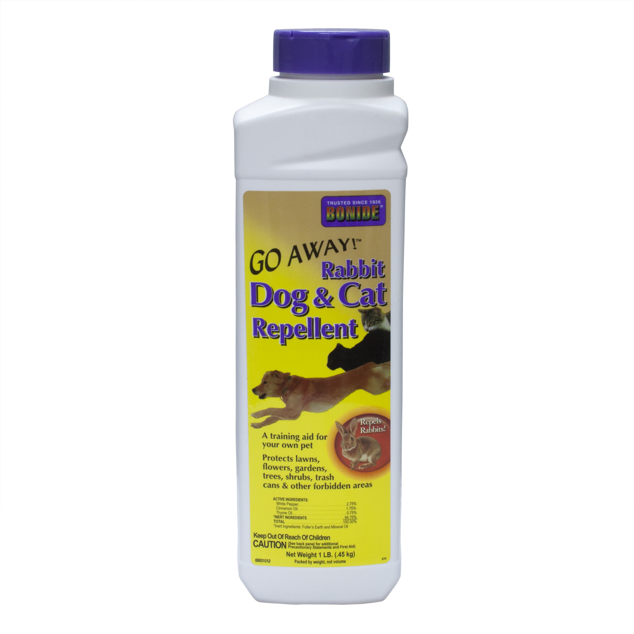 Bonide Go Away Rabbit Dog and Cat Repellent CASE (12 x 1 lb. bottles