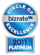BizRate awards DoMyOwnPestControl.com its Circle of Excellence Platinum Award for steller customer service