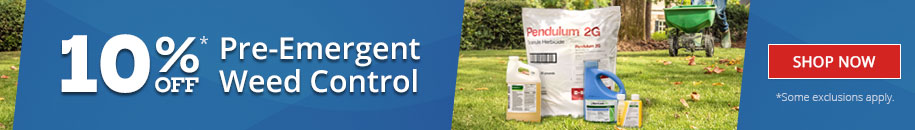 10% Off Pre-Emergent Weed Control